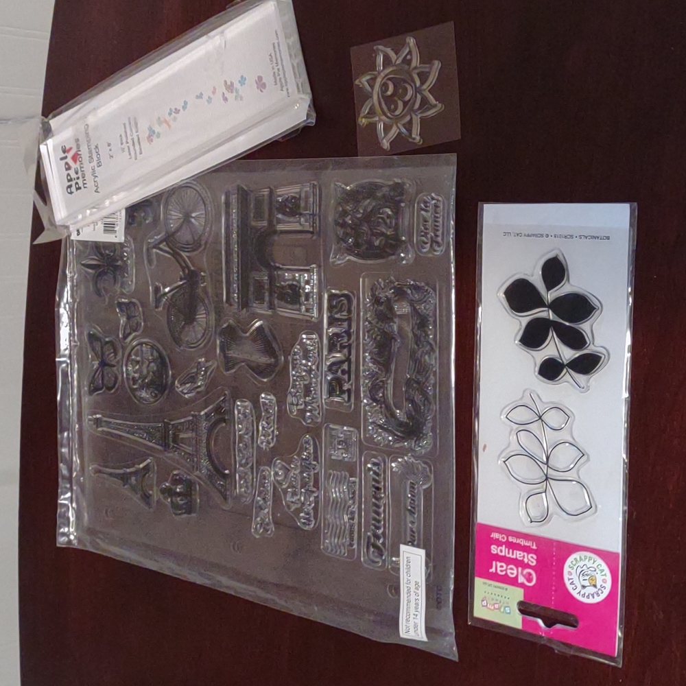 💐 New! Clear Stamps with Stamp Block💐